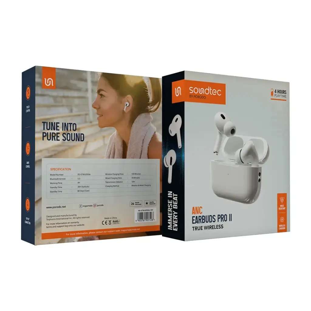 Porodo Soundtec ANC Airpods Pro 2 - Linkphones Center